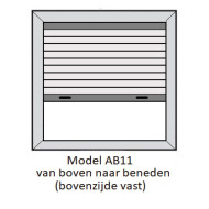 Easyfit plisségordijnen in frame type AB11