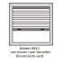 Easyfit plisségordijnen in frame type AB11