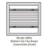 Easyfit plisségordijnen in frame type AB41
