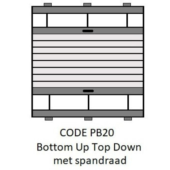 Easyfit plisségordijnen type PB20