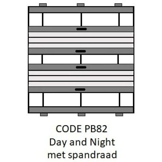 Easyfit plisségordijnen type PB82